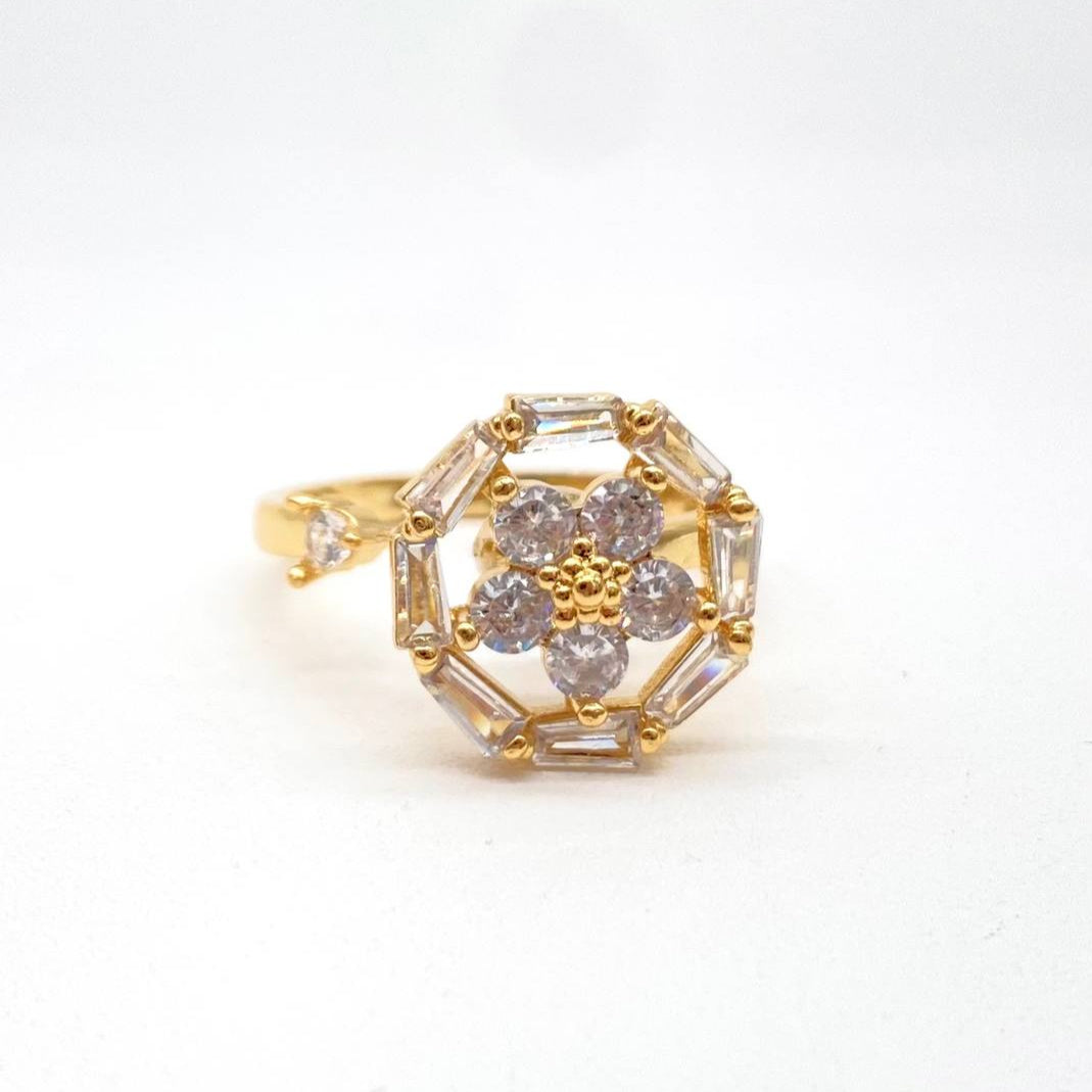 ANILLO GIRATORIO CHAPA DE ORO 18K