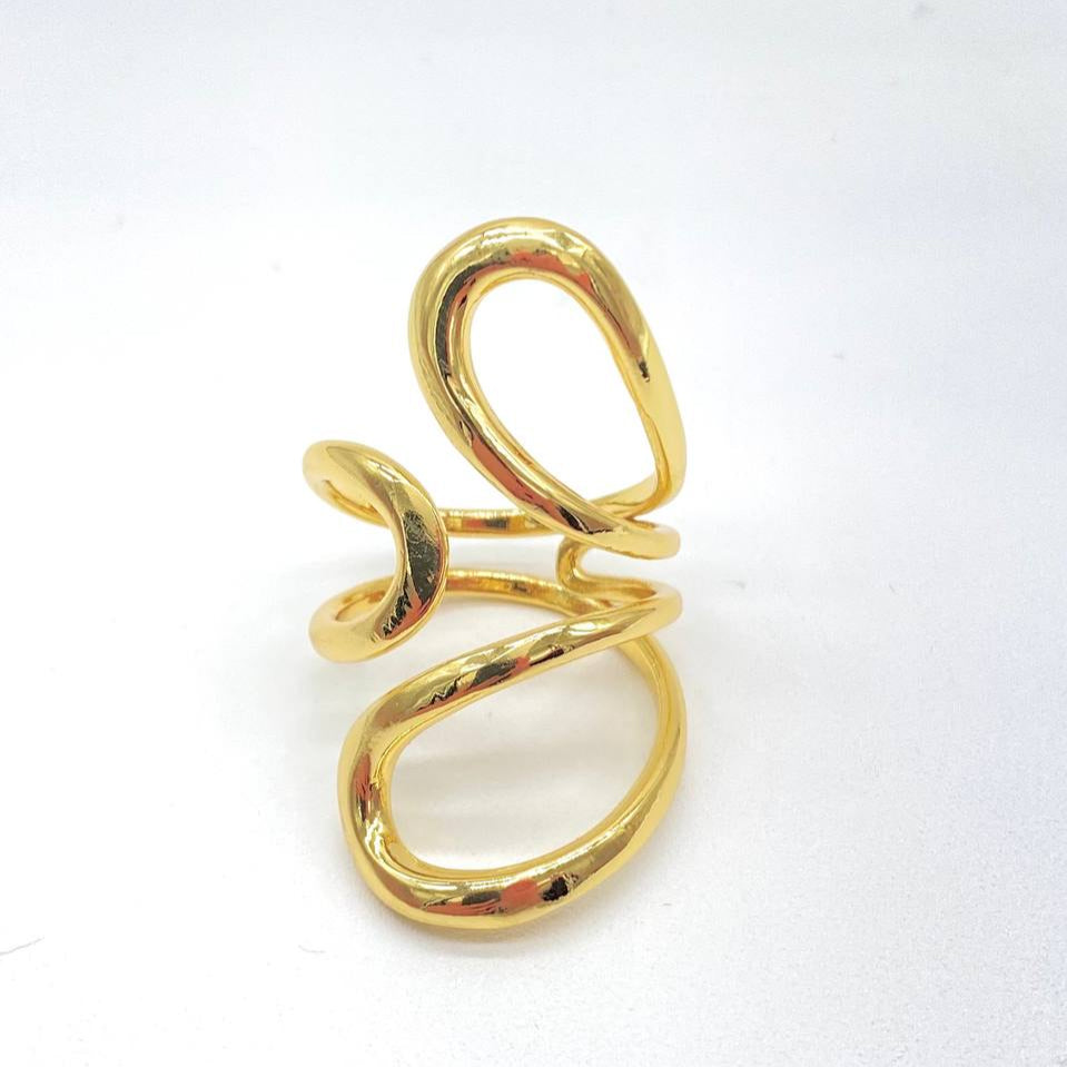 ANILLO CHAPA DE ORO 18K