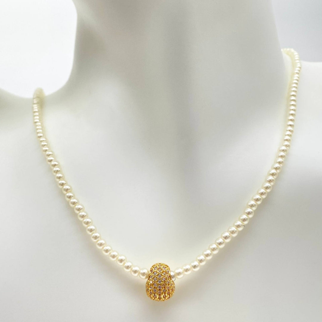 CADENA PERLA CON GOTA