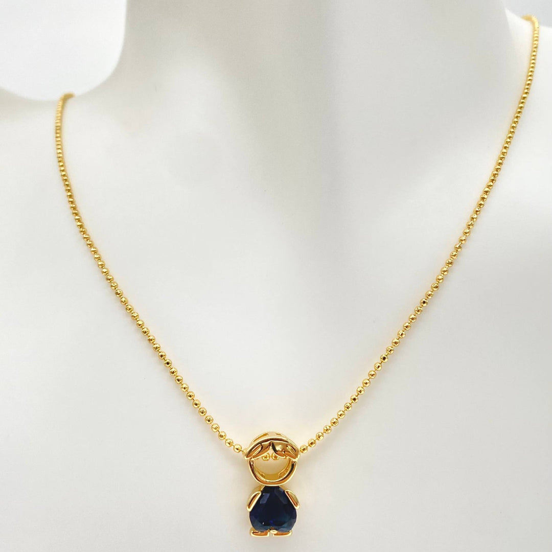 CADENA CHAPA DE ORO 18K, DIJE NINO