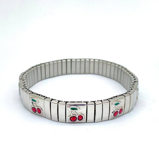BRAZALETE AJUSTABLE CON CEREZAS