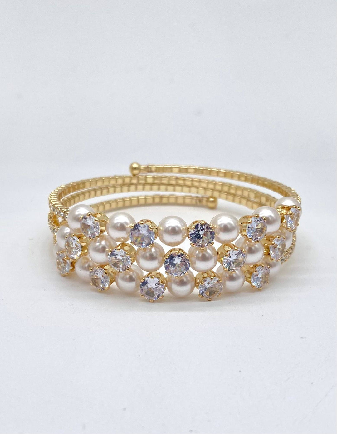 PULSO AJUSTABLE ZIRCONIA CON PERLAS