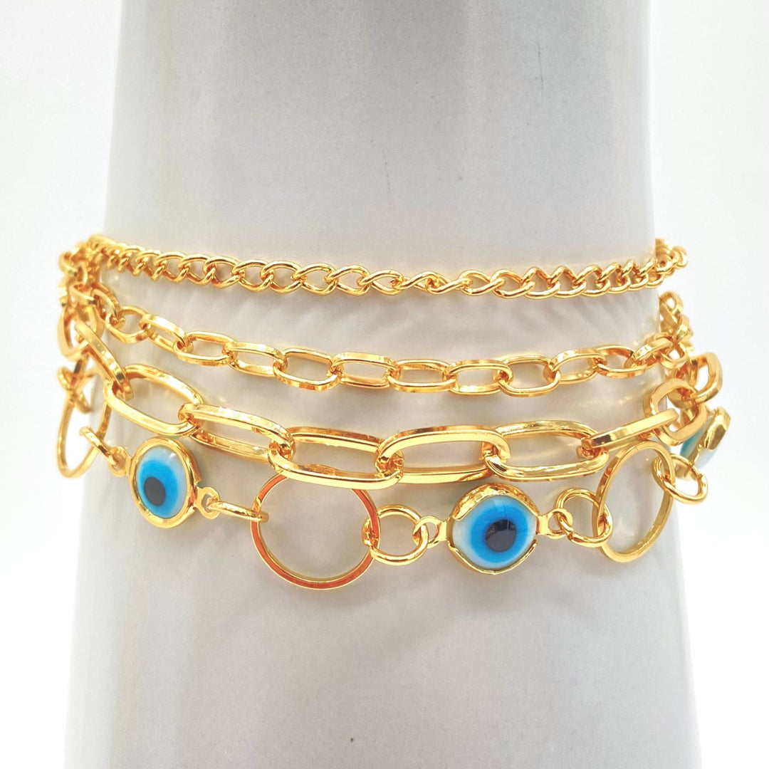 BRAZALETE TRIPLE OJO TURCO