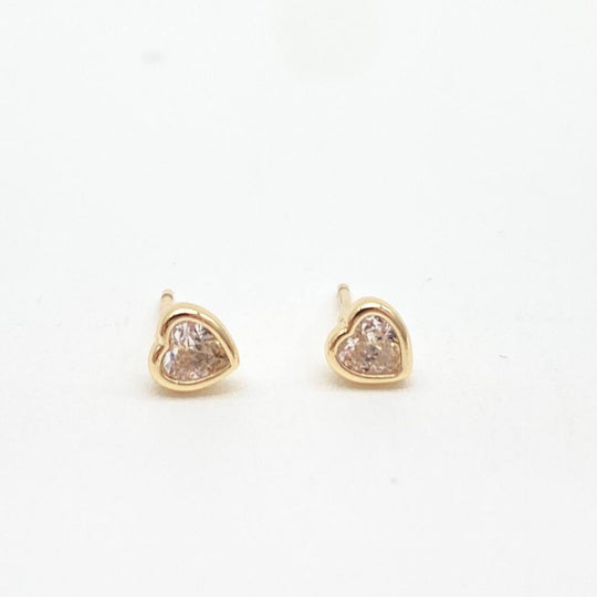 BROQUEL CHAPA DE ORO 18K CORAZON