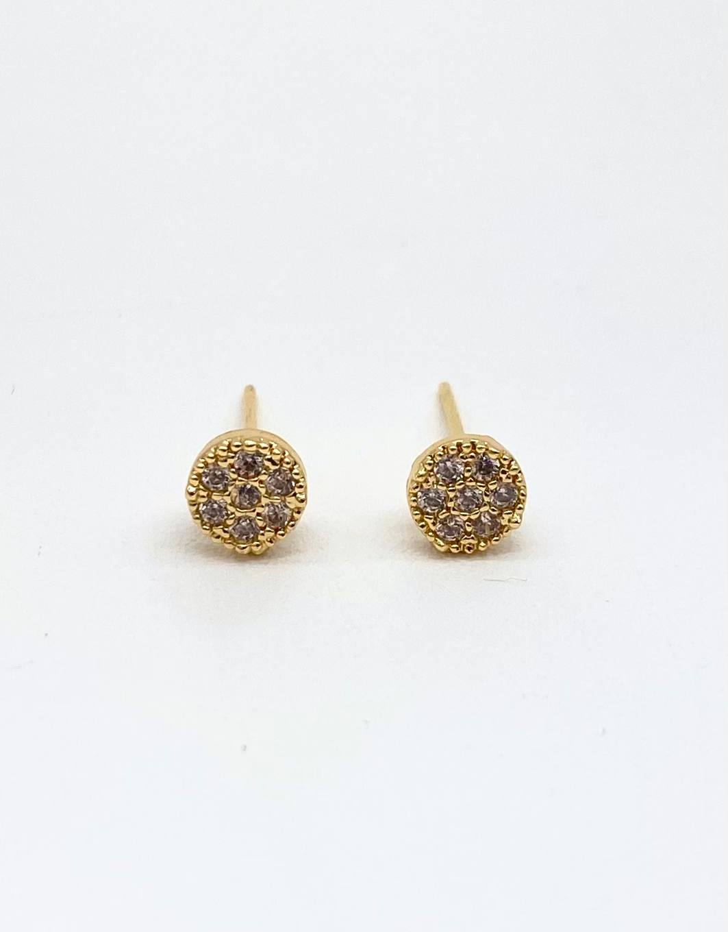 BROQUEL CHAPA DE ORO 18K CIRCULO
