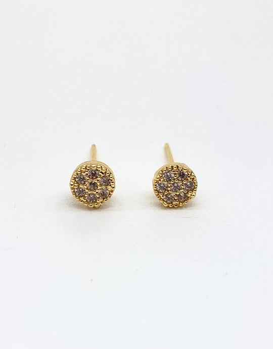BROQUEL CHAPA DE ORO 18K CIRCULO