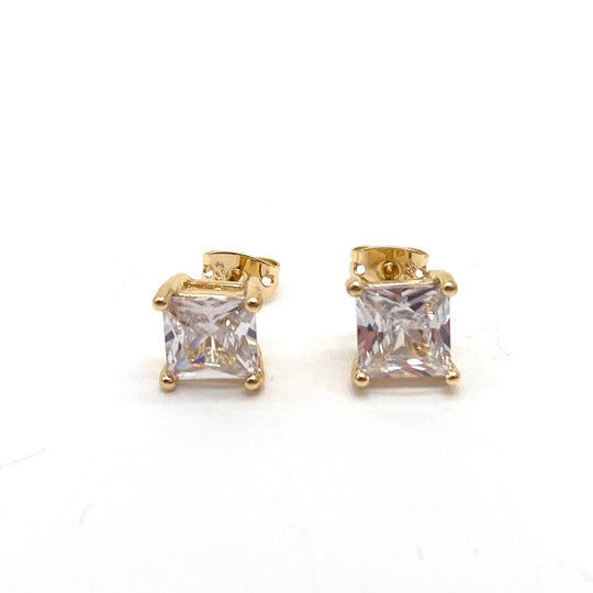 BROQUEL CUADRO CHAPA DE ORO 18K