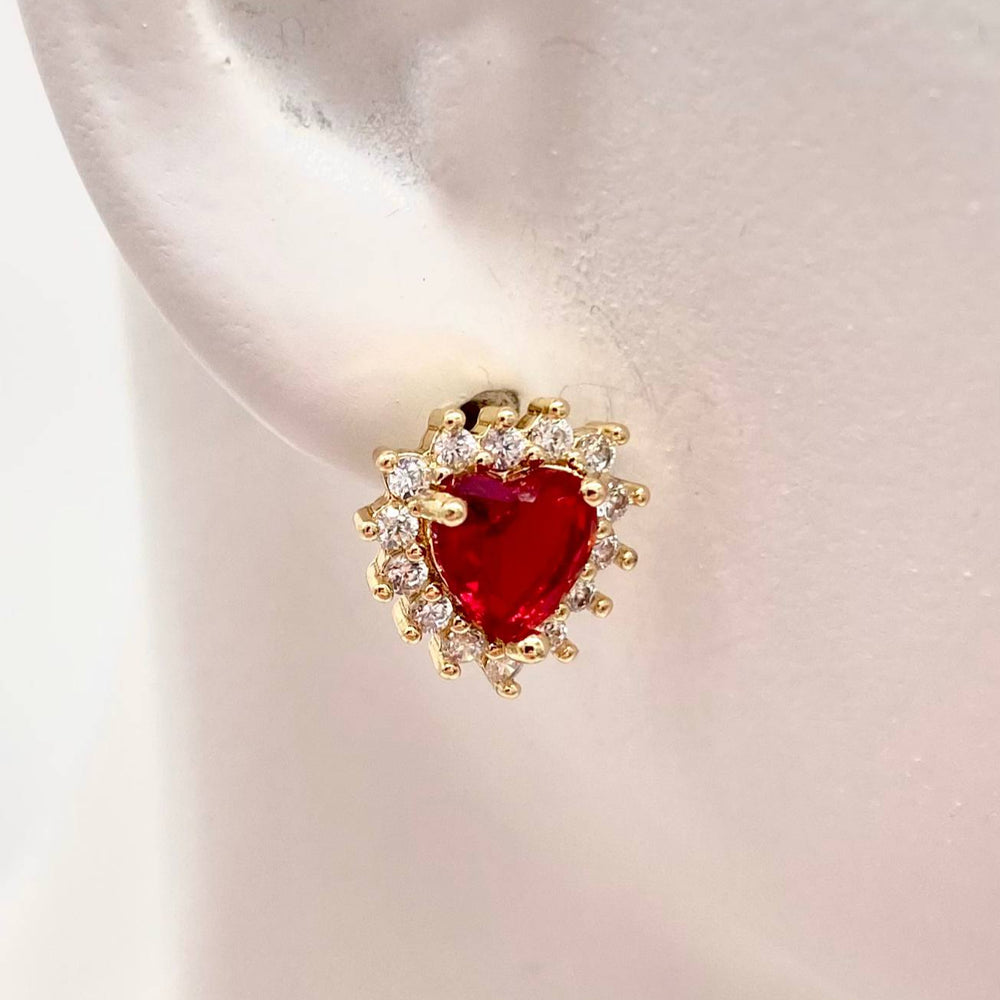 BROQUEL CORAZON EN CHAPA DE ORO 18K