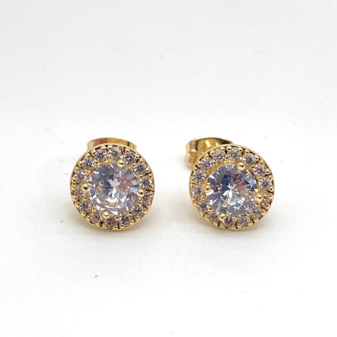 BROQUEL CHAPA DE ORO 18K CIRCULO