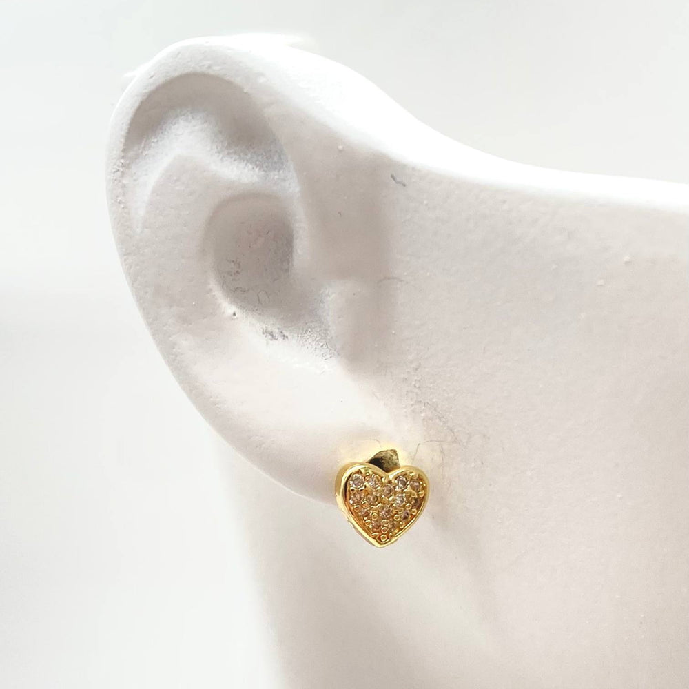 BROQUEL CORAZON CHAPA DE ORO 18K