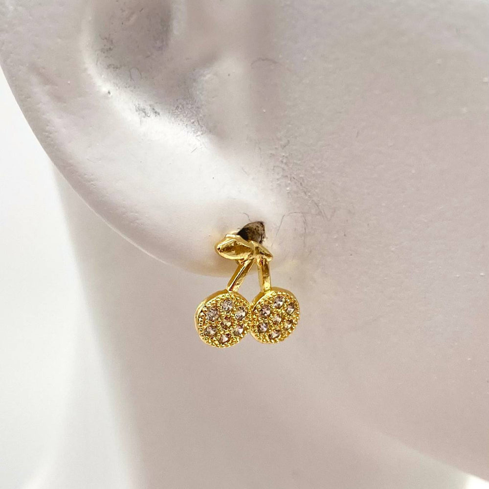 BROQUEL CEREZA CHAPA DE ORO 18K