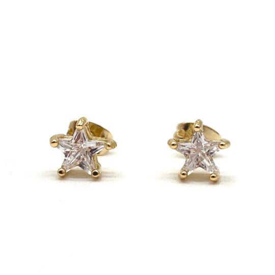 BROQUEL ESTRELLA CHAPA DE ORO 18K