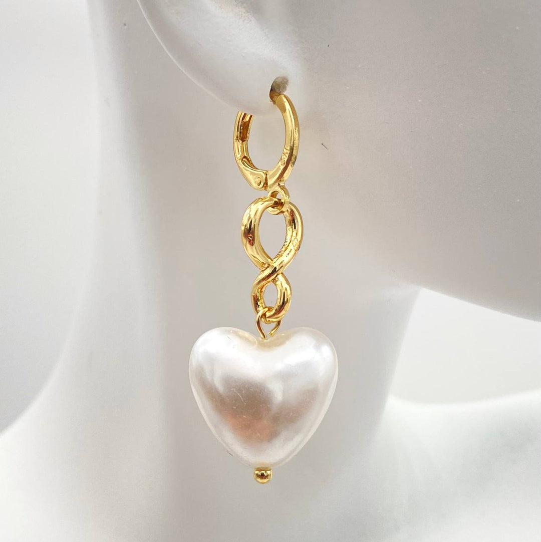 ARETE LARGO CHAPA DE ORO 18K