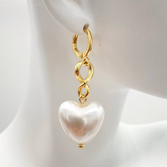 ARETE LARGO CHAPA DE ORO 18K