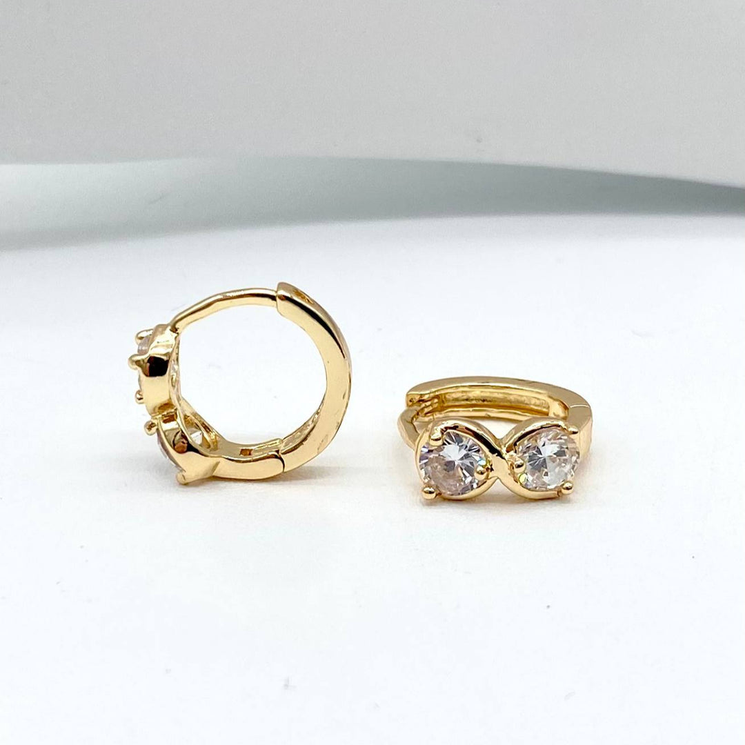 HUGGIE EN CHAPA DE ORO 18K 2