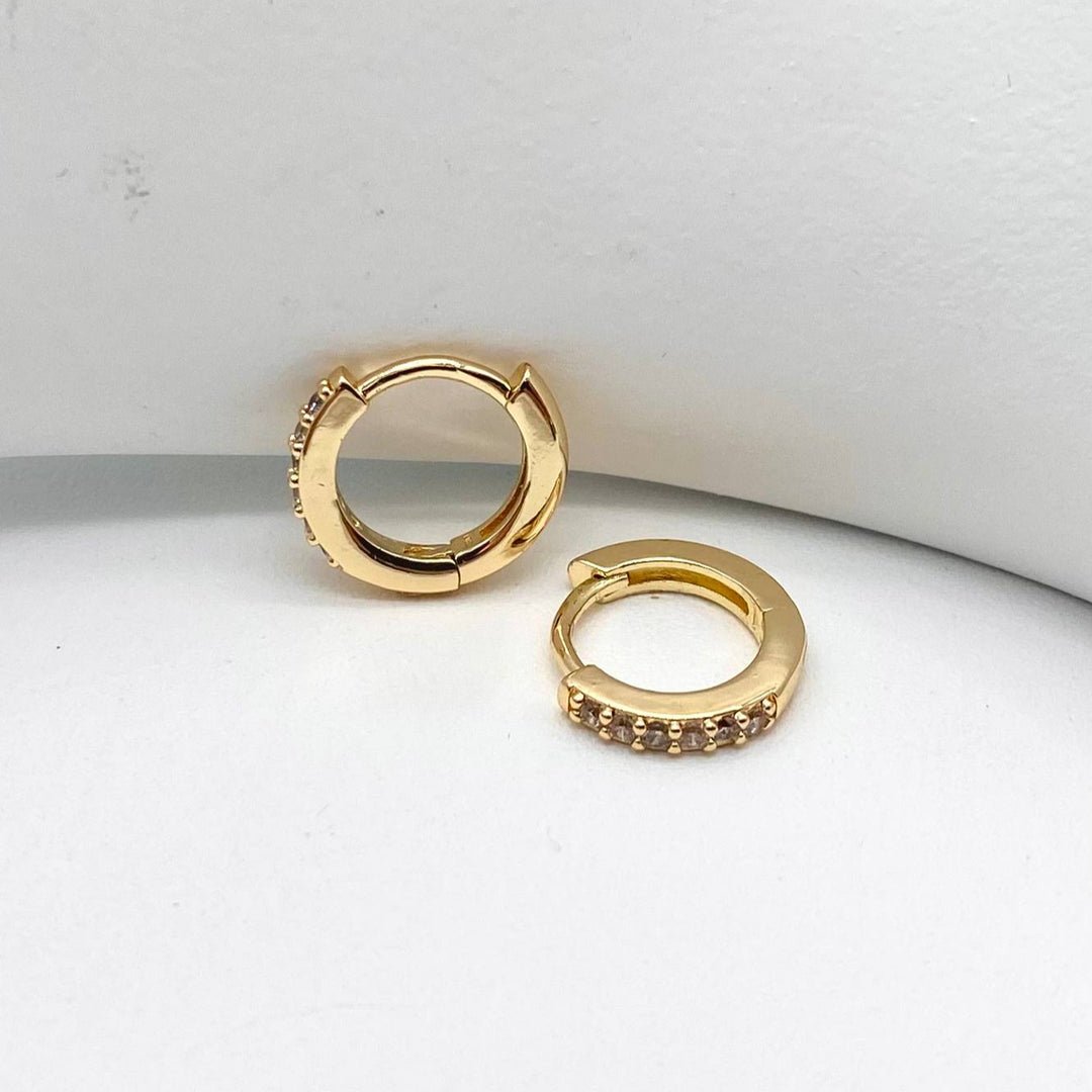 HUGGIE CHAPA DE ORO 18K