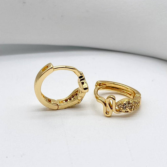 HUGGIE CHAPA DE ORO 18K