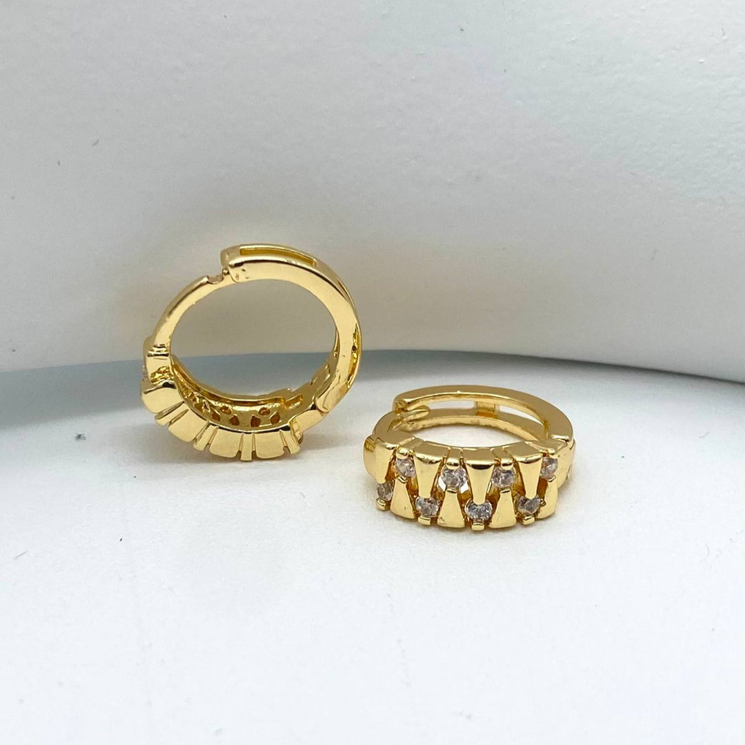HUGGIE CHAPA DE ORO 18K