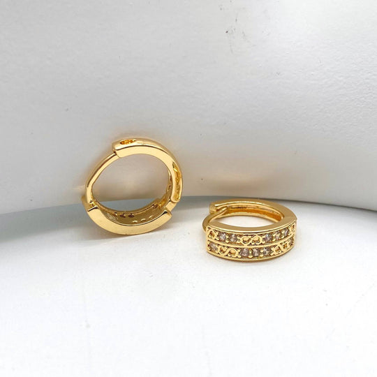 HUGGIE CHAPA DE ORO 18K