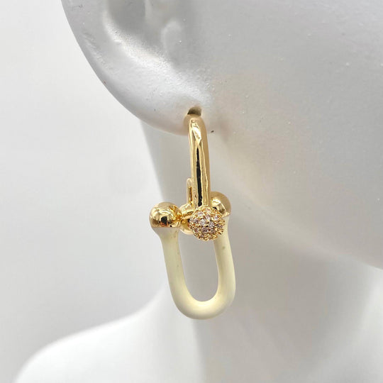ARETE DOBLE CON ESMALTADO