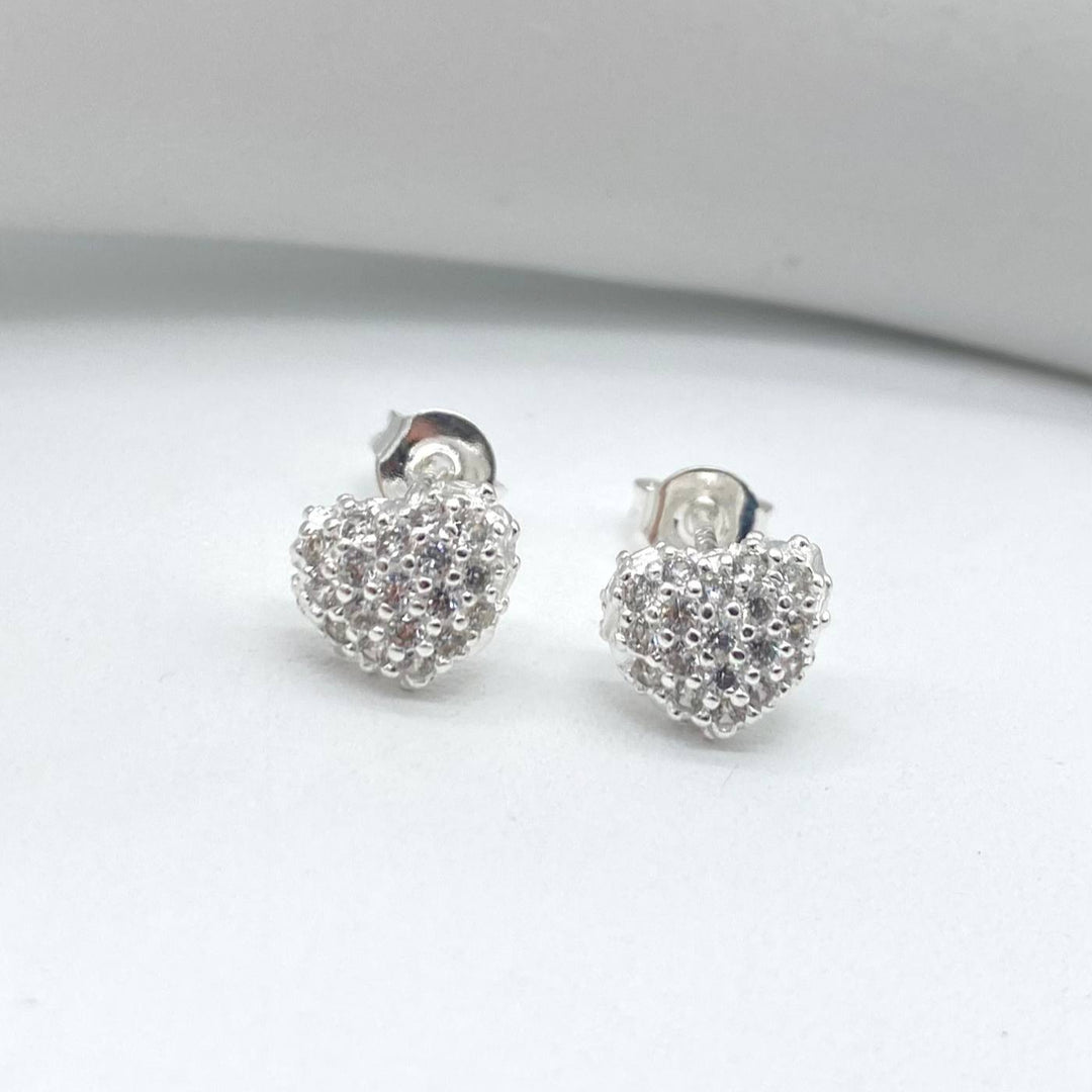 BROQUEL CORAZON PLATA 925