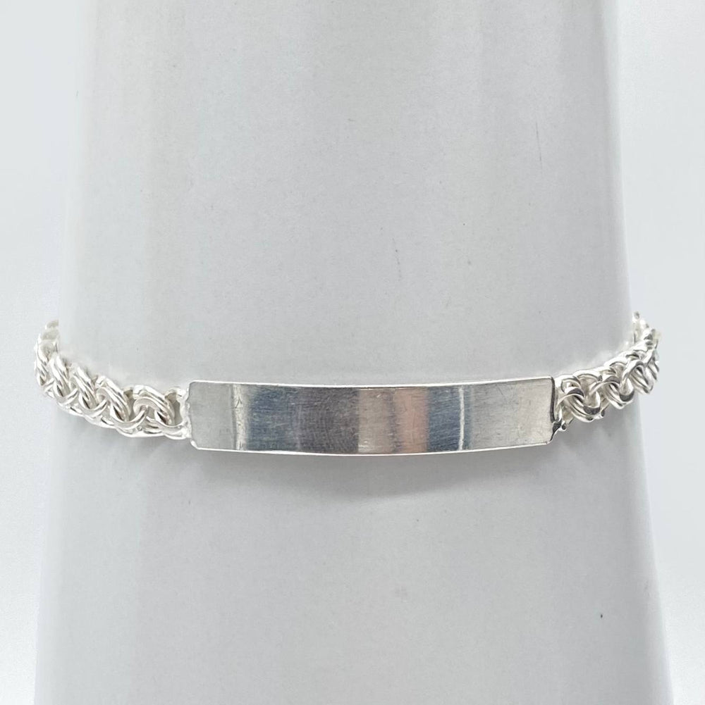 ESCLAVA TEJIDO CHINO PLATA 925