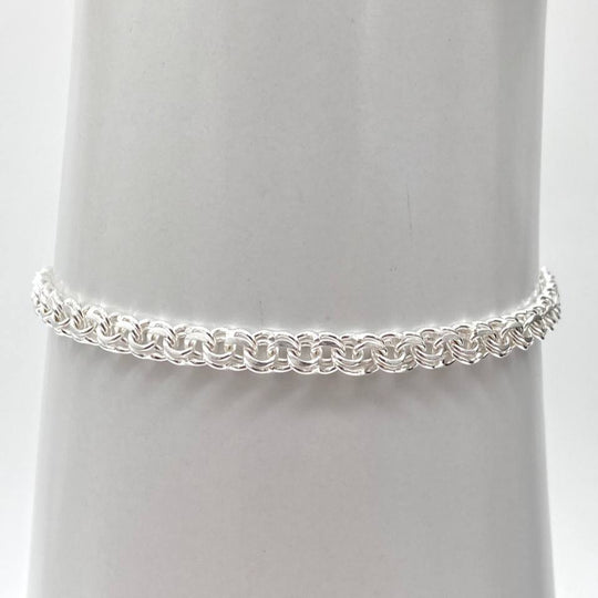 PULSO TEJIDO CHINO PLATA 925