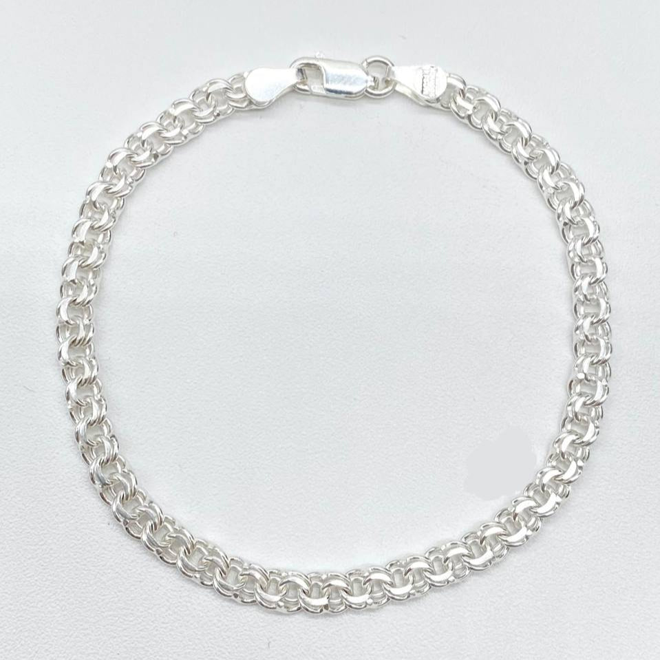 PULSO TEJIDO CHINO PLATA 925
