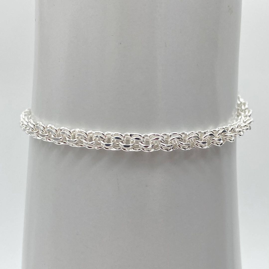 PULSO TEJIDO CHINO PLATA 925