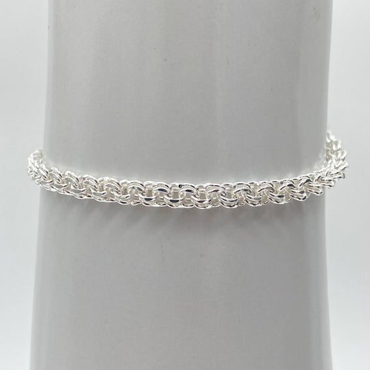 PULSO TEJIDO CHINO PLATA 925