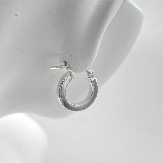 ARRACADA LISA TUBO PLATA 925