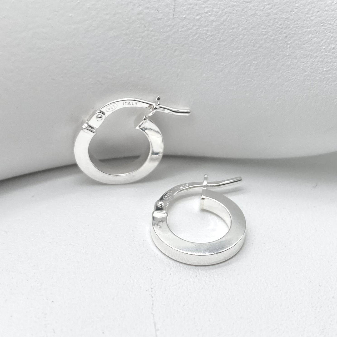 ARRACADA LISA TUBO PLATA 925