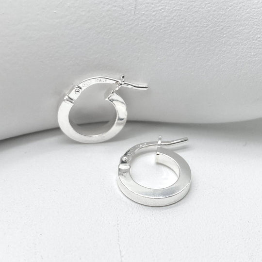 ARRACADA LISA TUBO PLATA 925
