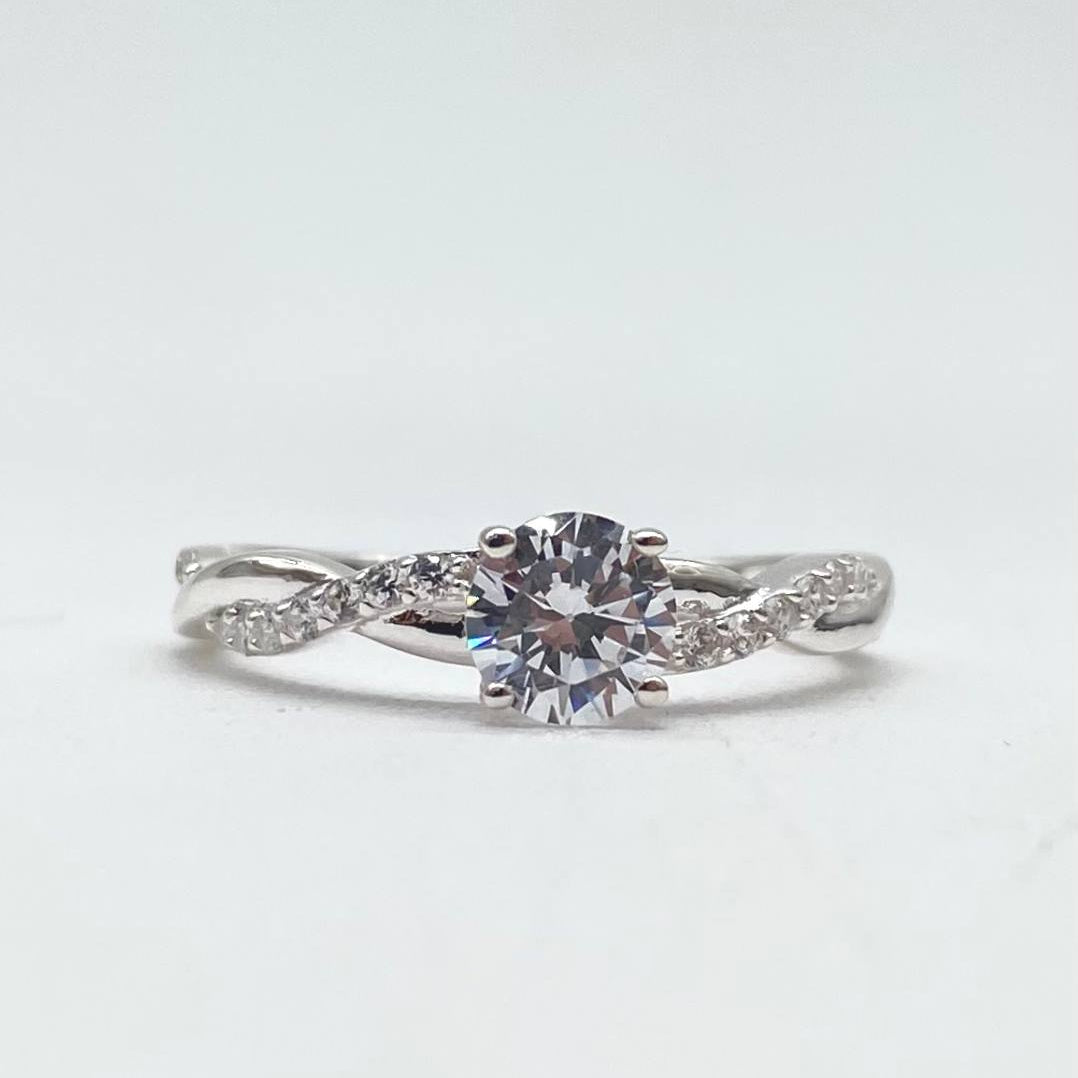ANILLO SOLITARIO CON INFINITO 925