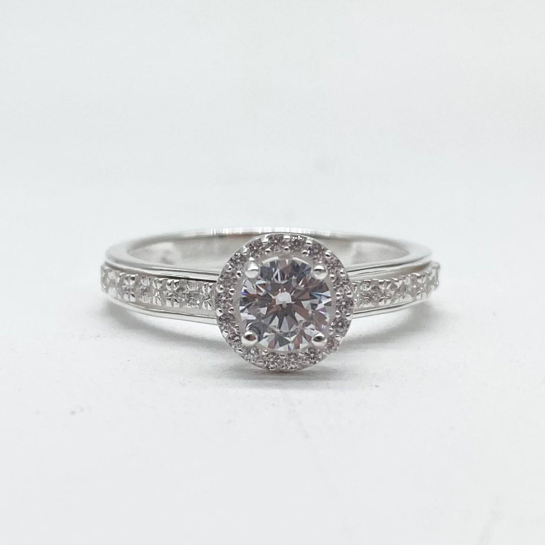 ANILLO SOLITARIO PLATA 925 #105