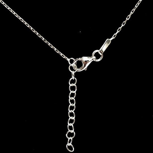 CADENA CON DIJE LUNA PLATA 925