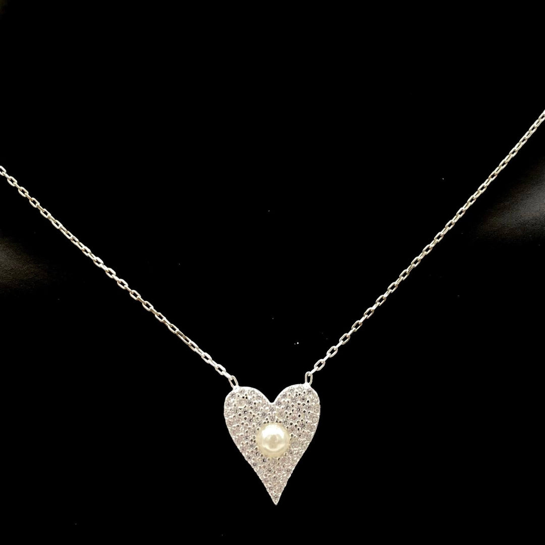 CADENA DIJE CORAZON PLATA 925