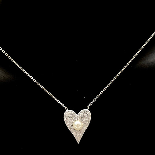 CADENA DIJE CORAZON PLATA 925