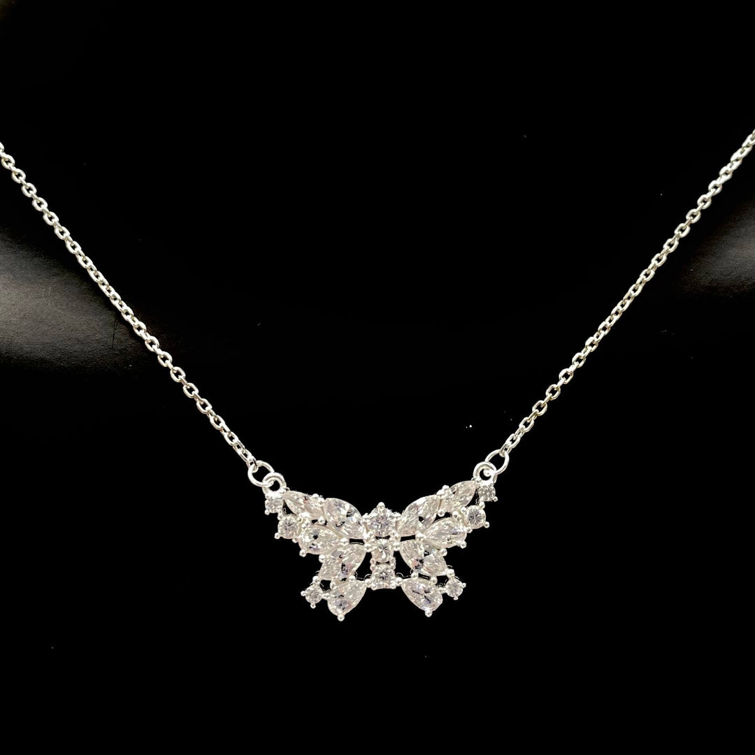 CADENA CON DIJE DE MARIPOSA PLATA 925