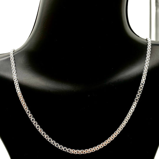 CADENA BISMARK PLATA 925