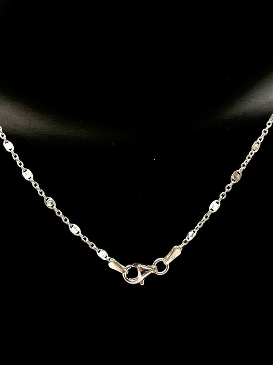 CADENA GUSSI DIAMANTADO PLATA 925