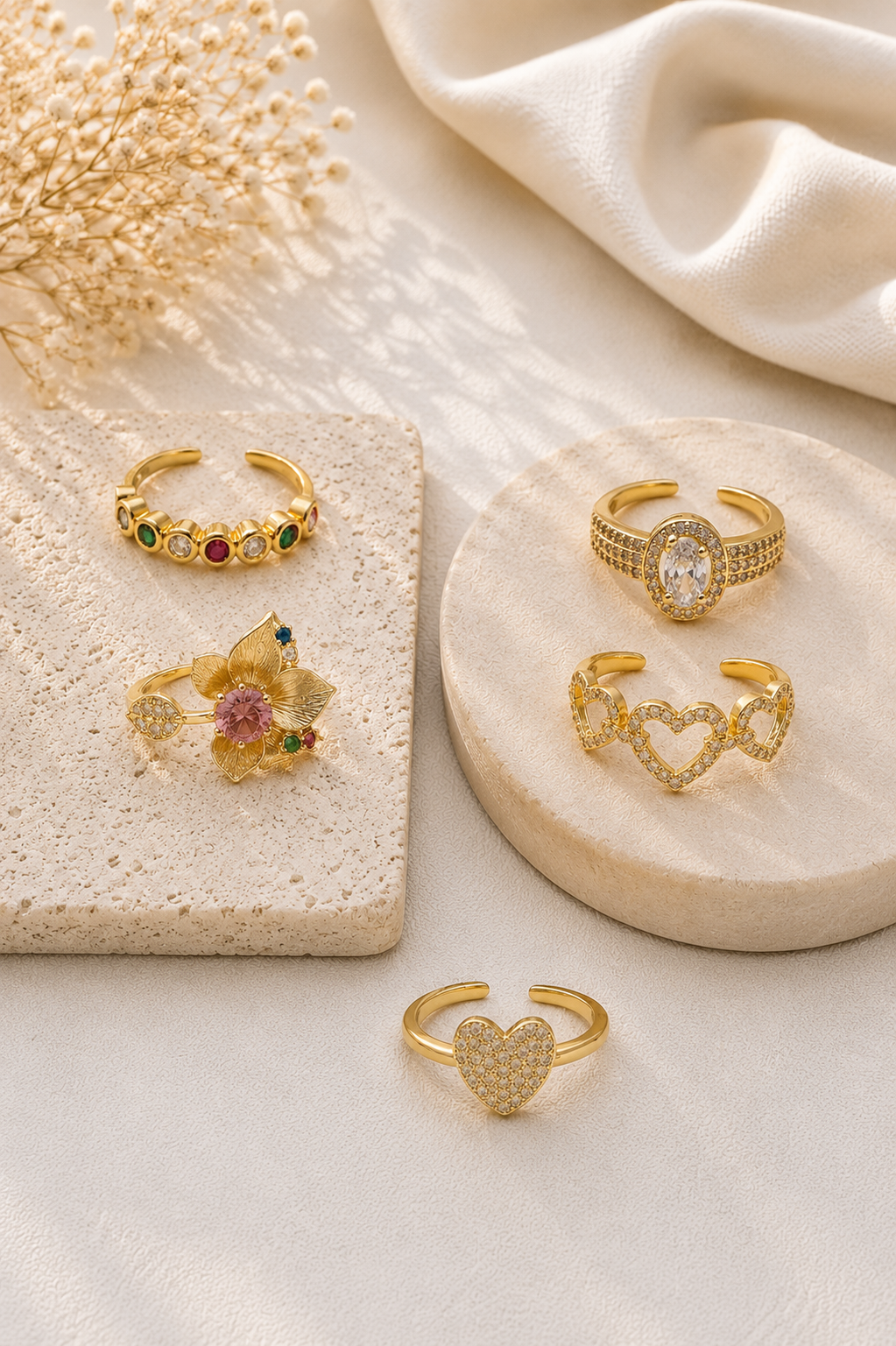 Anillos chapa de oro 18k | Mael Joyería