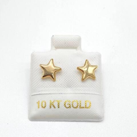 Broquel Botón Estrella – Oro 10K | MAEL Joyería
