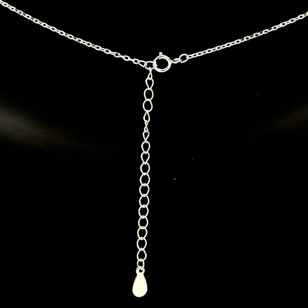 CADENA CON DIJE CUADRADO PLATA 925