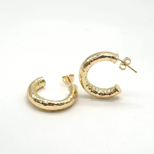 Arracada Media Luna - Chapa De Oro | Mael