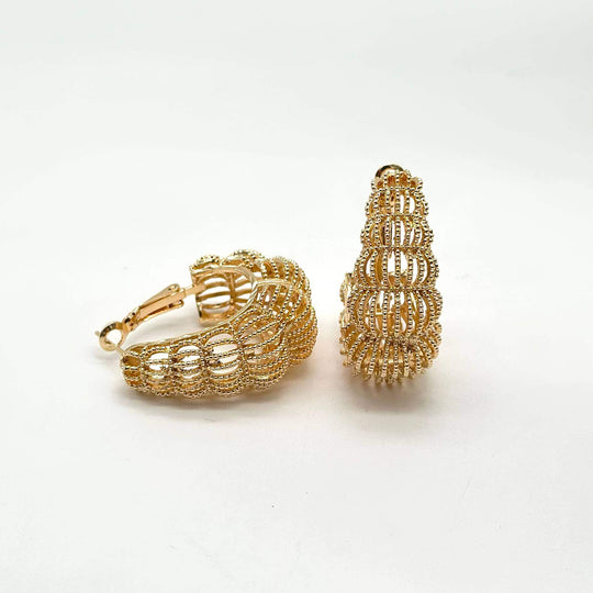 Arracada Canasta - Chapa De Oro 18K | Mael
