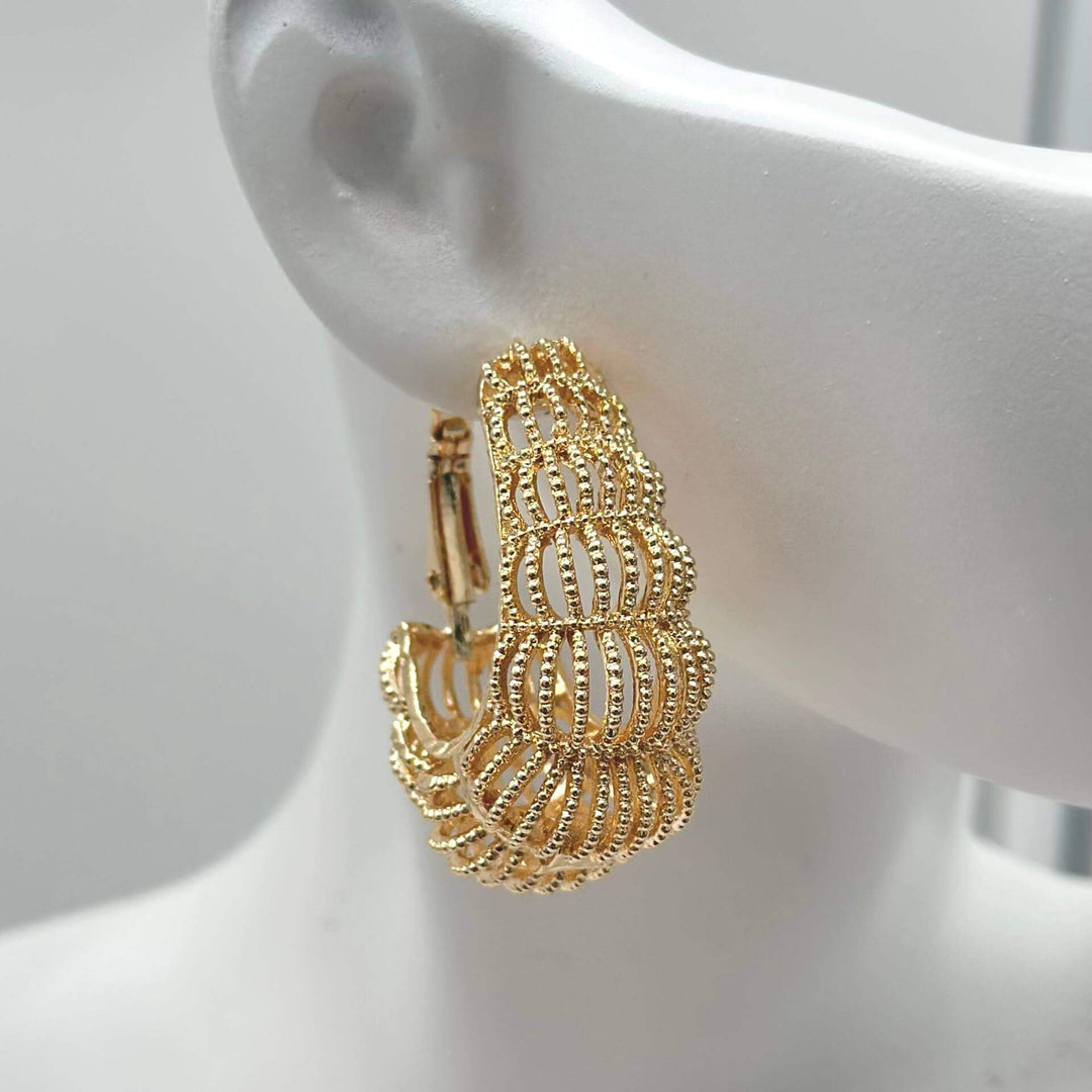 Arracada Canasta - Chapa De Oro 18K | Mael