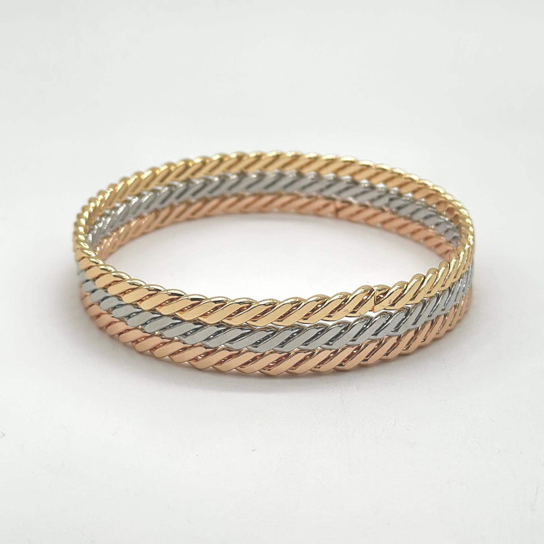 Trio De Pulseras Fin De Semana - Chapa De Oro 18K | Mael