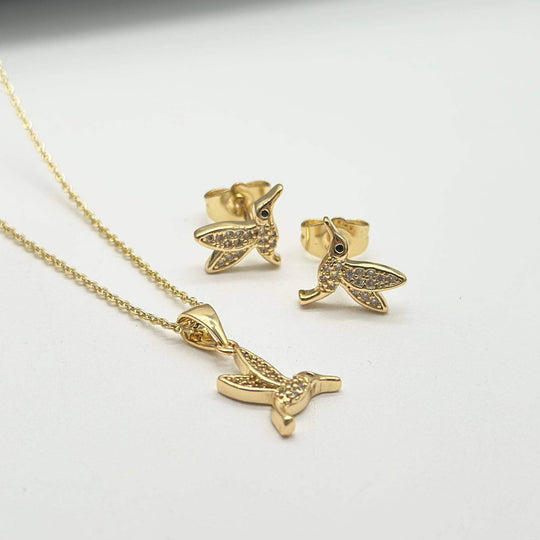 Juego De Colibri - Chapa De Oro 18K | Mael