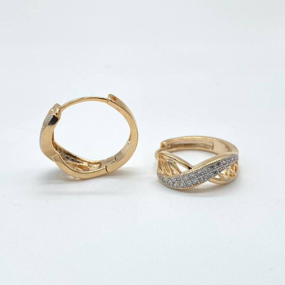 HUGGIE INFINITO CHAPA DE ORO 18K